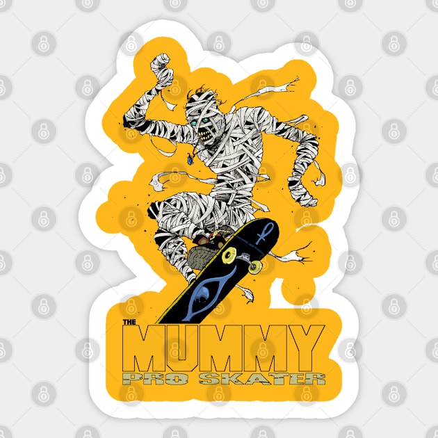 Mummy Pro Skater Sticker by Karabin